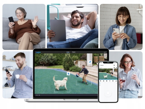 Reolink 5MP Wewnętrzna Kamera IP Obrotowa Detekcja Płaczu E Series E330