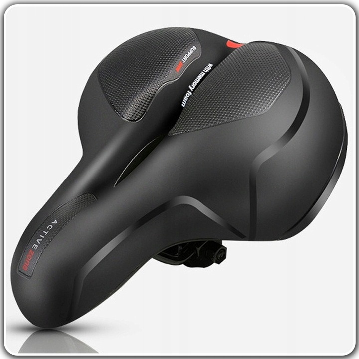 WYGODNE SIODEŁKO ROWEROWE PIANKA WYSOKO ELASTYCZNA + JARZMO DO MOCOWANIA