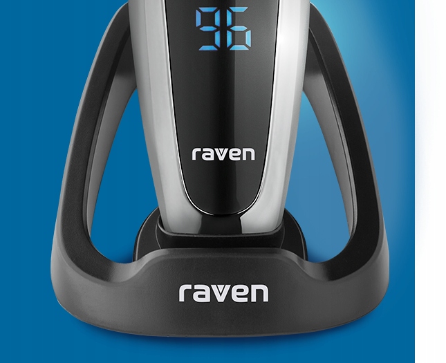 Golarka męska rotacyjna RAVEN EGM003SX LED 99min Trymer + stacja