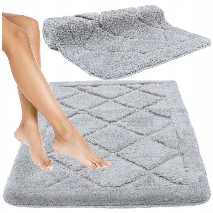 Dywanik Łazienkowy 50x80cm Miękki Puszysty Soft Antypoślizgowy do