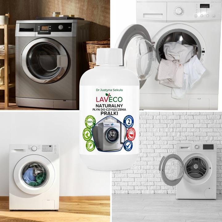 NATURALNY PŁYN DO CZYSZCZENIA PRALKI - usuwa zapach, tłuszcz, kamień
