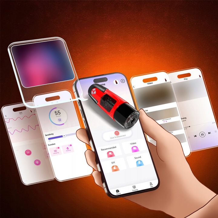 Automatyczny masturbator dla mężczyzn z 7 obrotowymi trybami