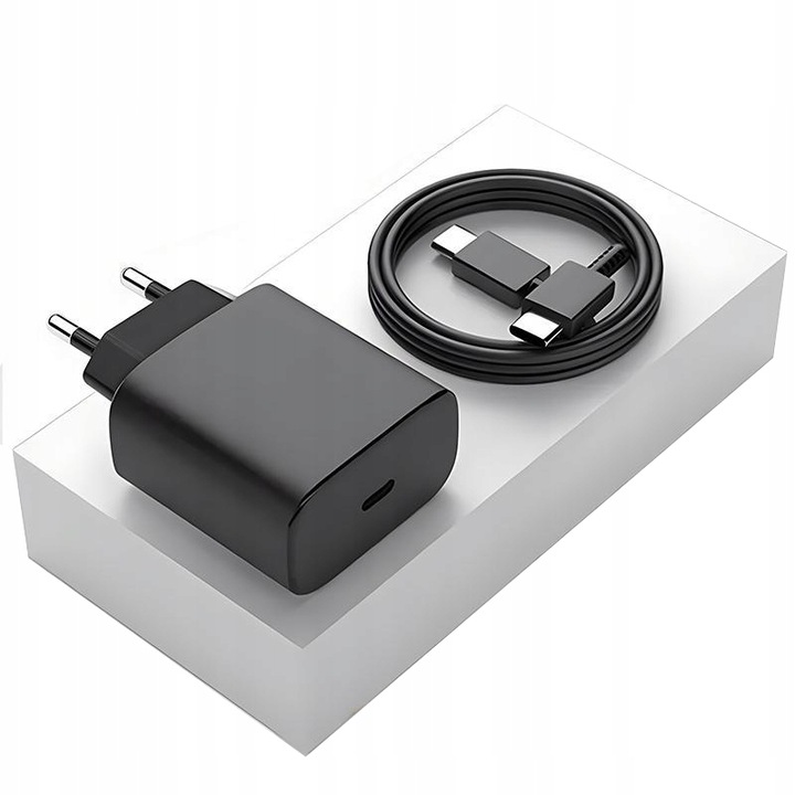 SZYBKA ŁADOWARKA DO TELEFONU SAMSUNG KOSTKA 25W + KABEL USB-C 1M
