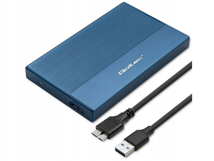 Obudowa dysku QOLTEC 52276 Niebieski