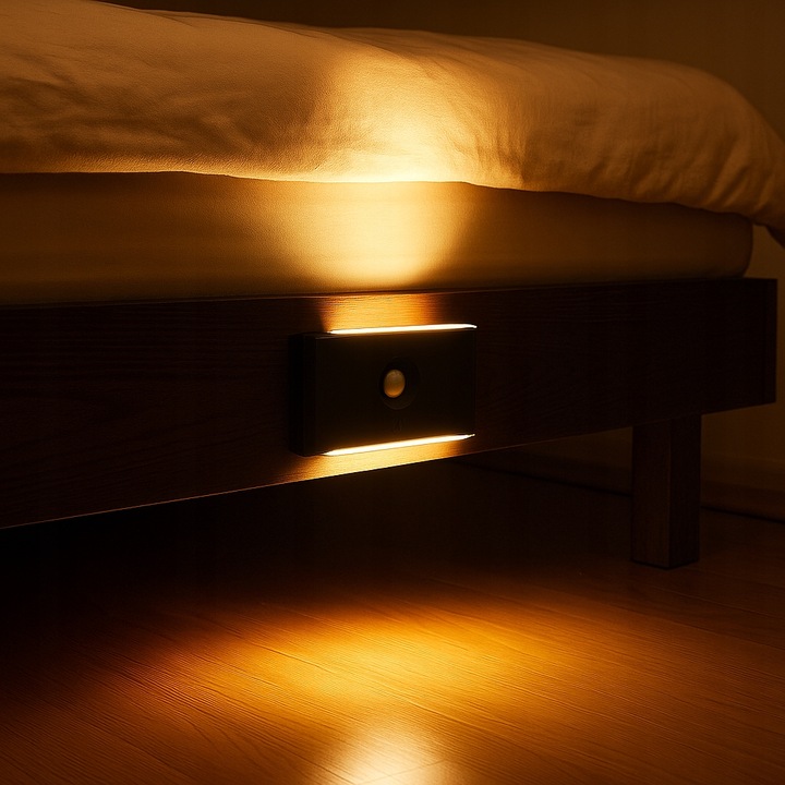 Lampka nocna z Czujnikiem Ruchu na akumulator samoprzylepna na ścianę