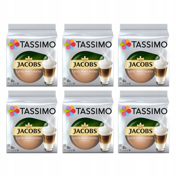 Kapsułki Tassimo Jacobs Latte Macchiato 5+1 GRATIS