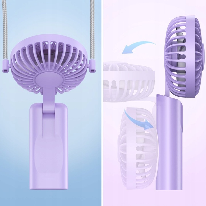 Wiatrak USB Cichy mini wentylator biurkowy ręczny 2400mAh TOPK K38