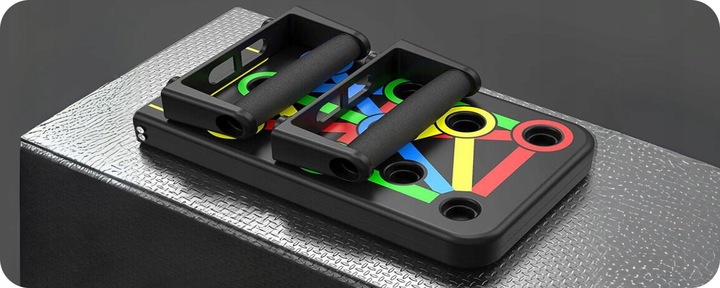 DESKA DO ROBIENIA POMPEK ĆWICZEŃ PUSH POMPKI TRENING + UCHWYTY 14w1