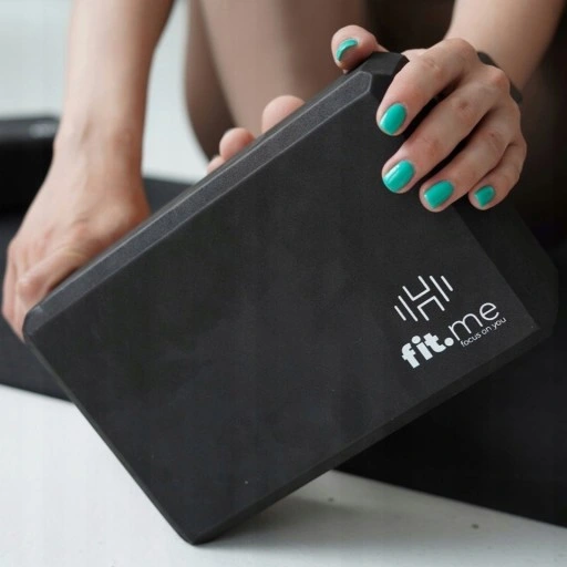 ZESTAW KOSTKI 2 SZT + PASEK DO JOGI WYTRZYMAŁY DO ĆWICZEŃ KOSTKA X2 FIT.ME