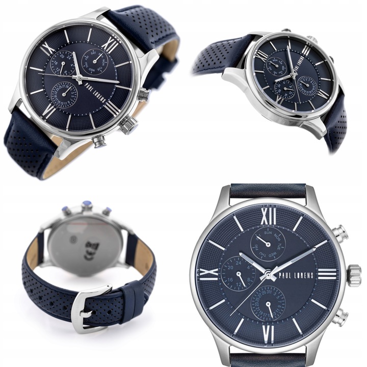 ZEGAREK MĘSKI PAUL LORENS EXCLUSIVE +GRAWER CHRONOGRAF KOMPLET