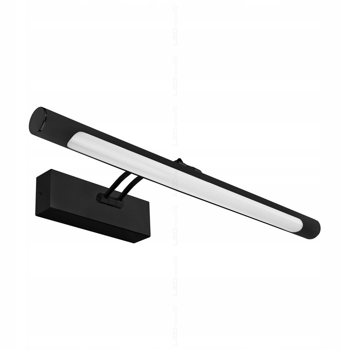 Kinkiet LED łazienkowy czarna lampa nad lustro 12W 40cm neutralna