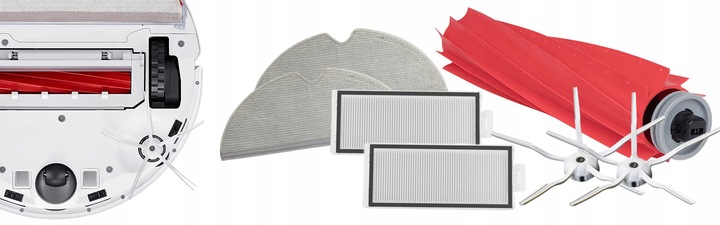 ZESTAW AKCESORIÓW SZCZOTKI FILTRY MOP do XIAOMI ROBOROCK Q7 MAX MAX+