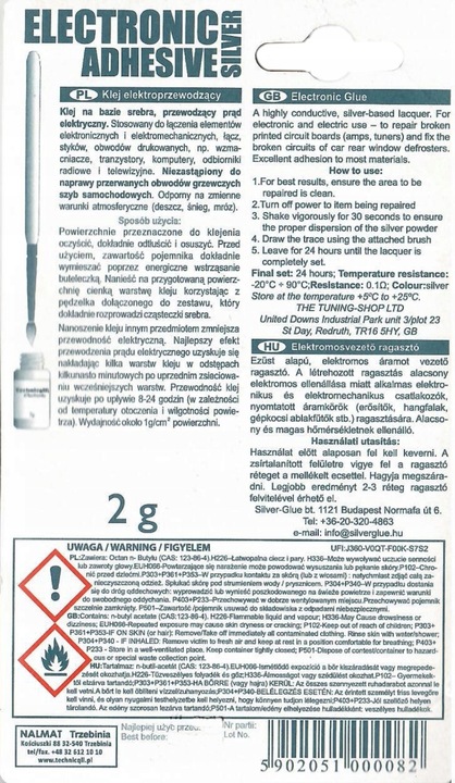 KLEJ ELEKTROPRZEWODZĄCY R-082 TECHNICQLL 2g