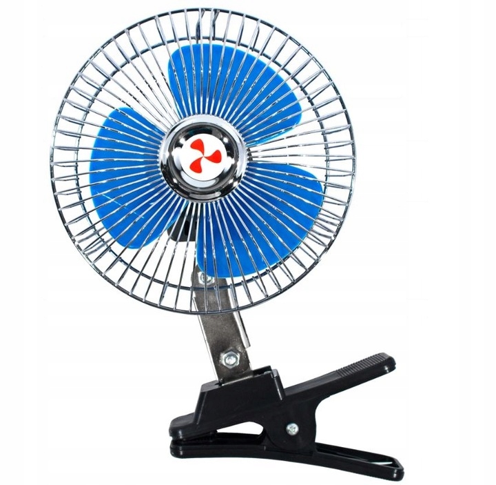 MOCNY WENTYLATOR WIATRAK SAMOCHODOWY 12V DO AUTA NA KRATKĘ KLIPS ŚRUBY