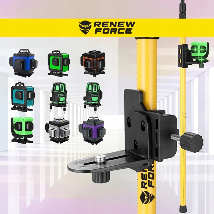 STABILNA Tyczka Statyw do Lasera Poziomicy Laserowej ROZPOROWA XL