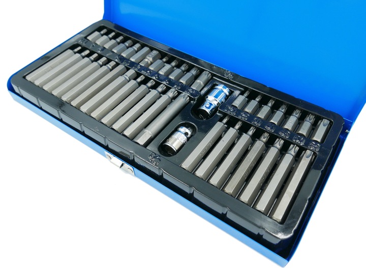 KLUCZE TORX SPLINE IMBUSOWE 40 BITÓW TORXY IMBUSY