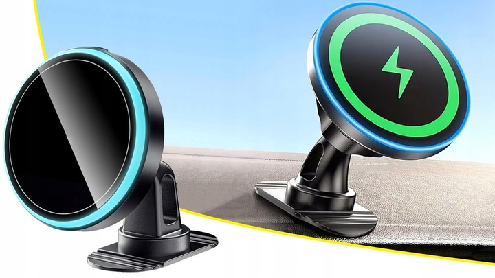 UCHWYT NA TELEFON DO SAMOCHODU ŁADOWARKA INDUKCYJNA SAMOCHODOWA DO MAGSAFE