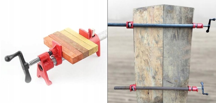 4 KPL ŚCISK ZACISK STOLARSKI RUROWY BEZKOŃCOWY 3/4