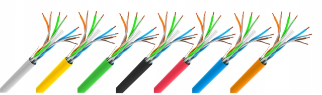 KABEL PRZEWÓD SIECIOWY LAN SKRĘTKA RJ45 UTP KAT.6 CAT.6 100M SZYBKI LANBERG