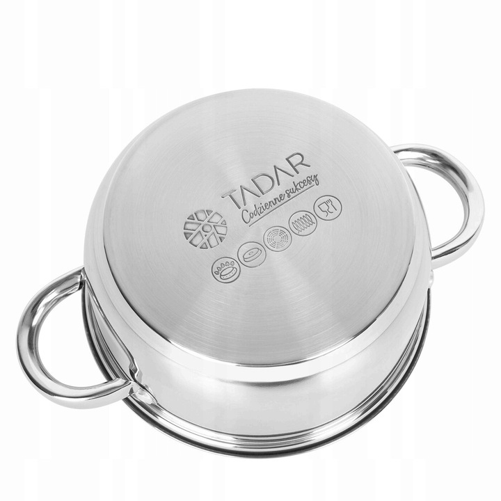 GARNEK do gotowania NA PARZE indukcja garnek ze stali nierdzewnej 2L Sano