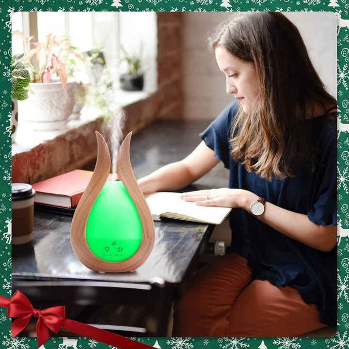 NAWILŻACZ POWIETRZA DYFUZOR ZAPACHOWY AROMATERAPIA LAMPKA NOCNA DLA
