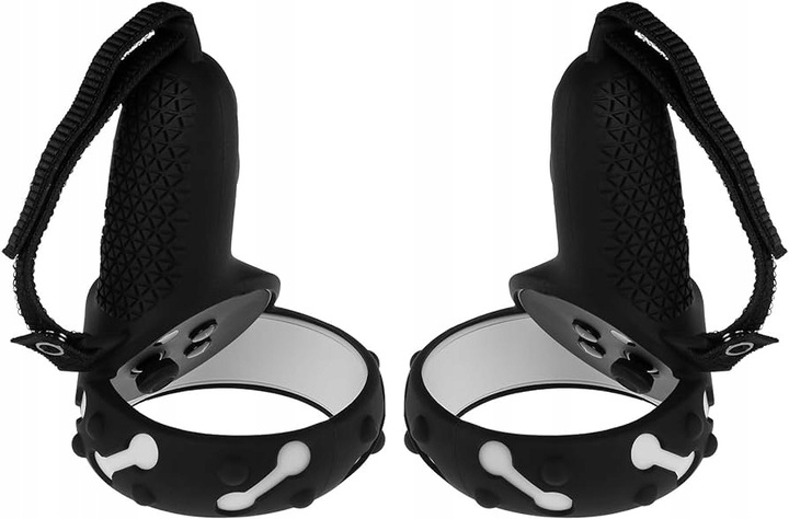 Etui 3w1 z paskiem do kontrolerów Oculus Quest 2 Czarne