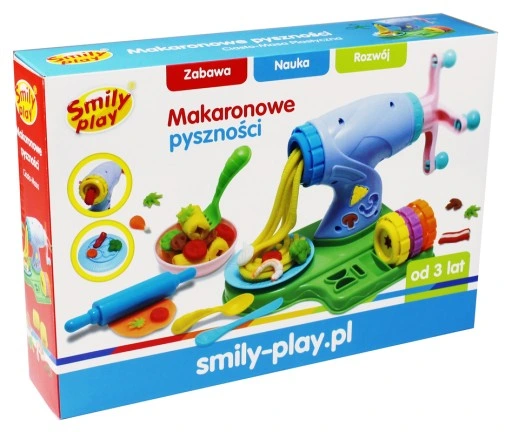 SMILY PLAY Duży zestaw kreatywny ciastolin makaron