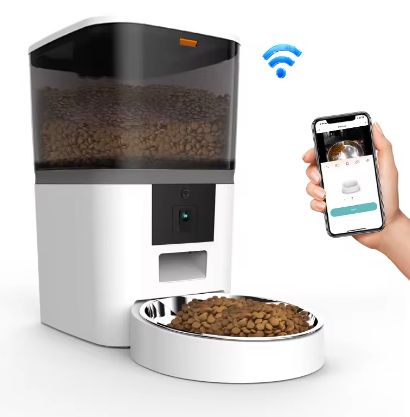 AUTOMATYCZNY PODAJNIK 6L Z KAMERĄ HD1080p Wi-Fi DOZOWNIK KARMY DLA PSA KOTA
