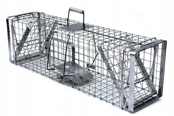 ŻYWOŁAPKA PUŁAPKA NA KUNY LISY KOTY BOBRY WYDRY - MOCNA, DUŻA, GRUBY