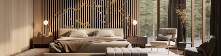 LAMELE ŚCIENNE DĄB WOTAN NA PŁYCIE 515x2750mm