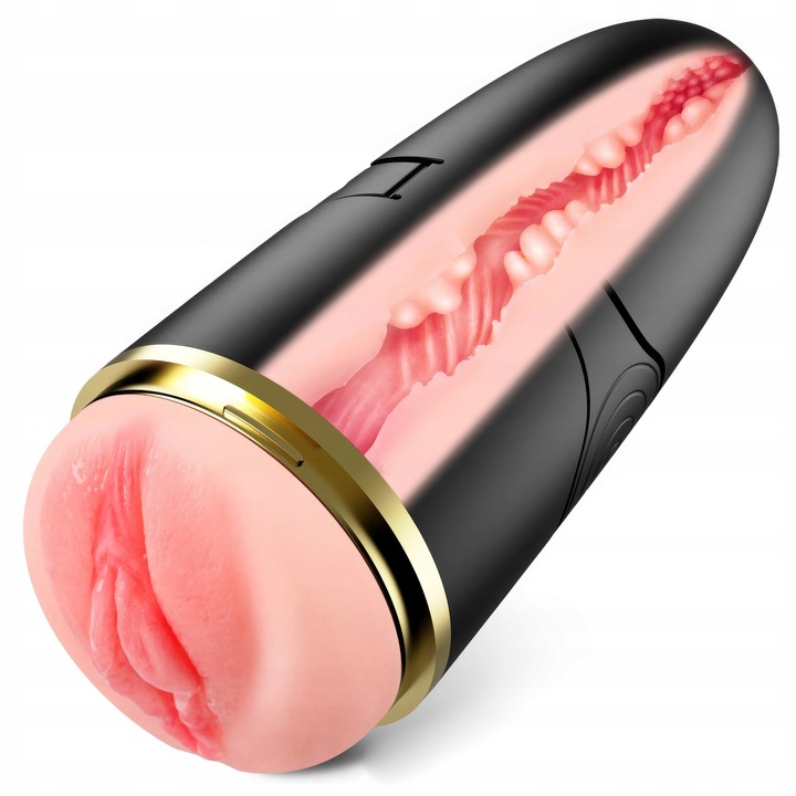 Automatyczny Masturbator Męski Ssący Realistyczna Pochwa Wypustki 10 Trybów