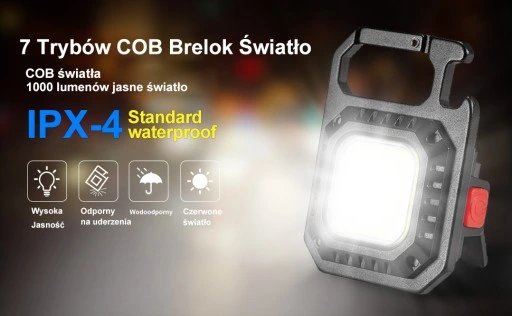 Przenośne Wielofunkcyjne Jasne Swiatło Breloki