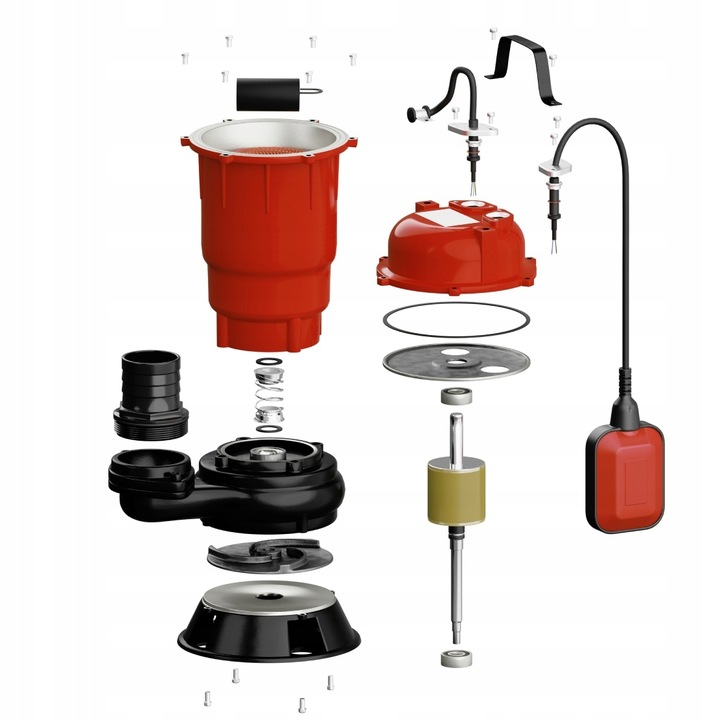 POMPA DO WODY CZYSTEJ SZAMBA BRUDNEJ Z ROZDRABNIACZEM ZATAPIALNA PŁYWAK MOC