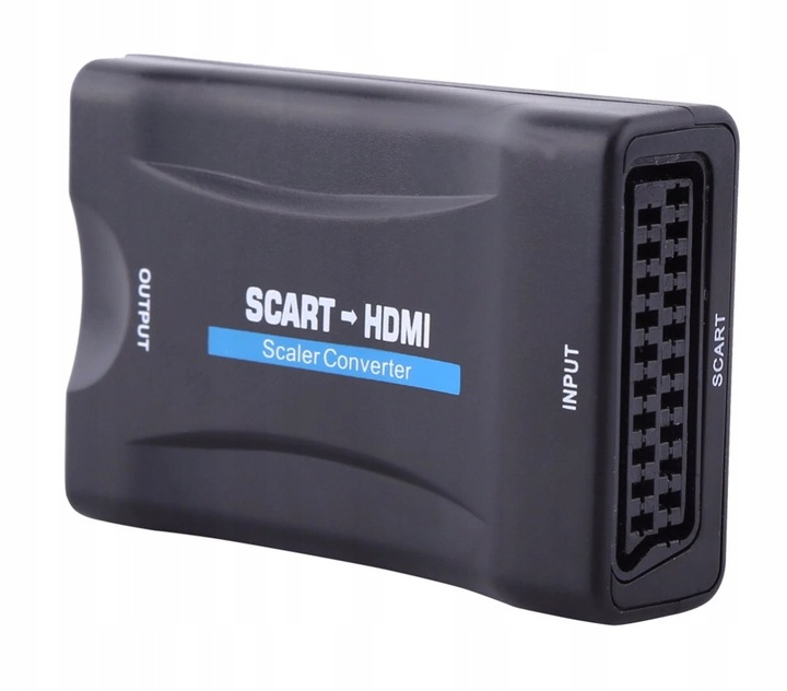 ADAPTER KONWERTER SCART DO NA HDMI AV EURO HD