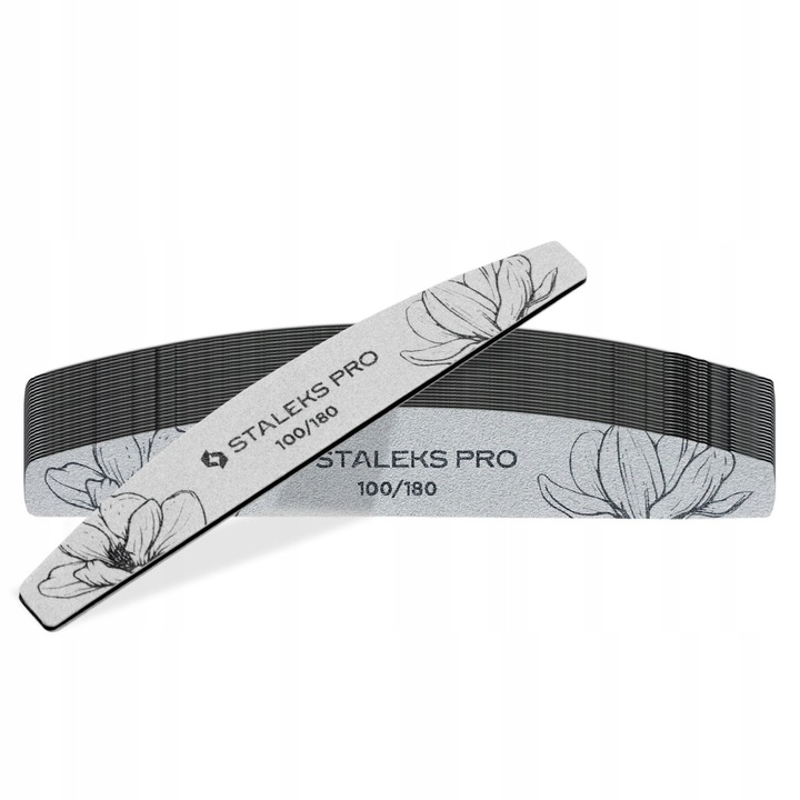 Pilnik do paznokci STALEKS mineralny PÓŁKSIĘŻYC łódka 100/180 100