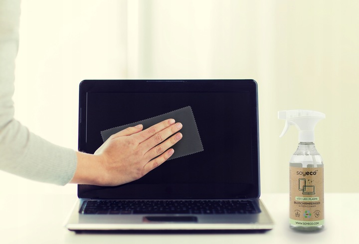 PŁYN DO CZYSZCZENIA EKRANÓW TV LCD LCD MONITORÓW ZESTAW Z MIKROFIBRĄ x3 |