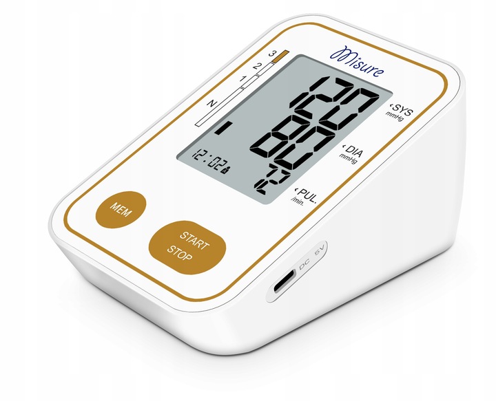 Ciśnieniomierz naramienny Misure C03A Arytmia USB Etui Duży Mankiet