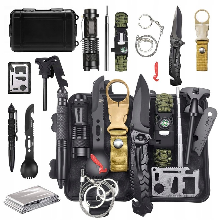 WOJSKOWY MEGA ZESTAW XXL Survivalowy PRZEŻYCIA