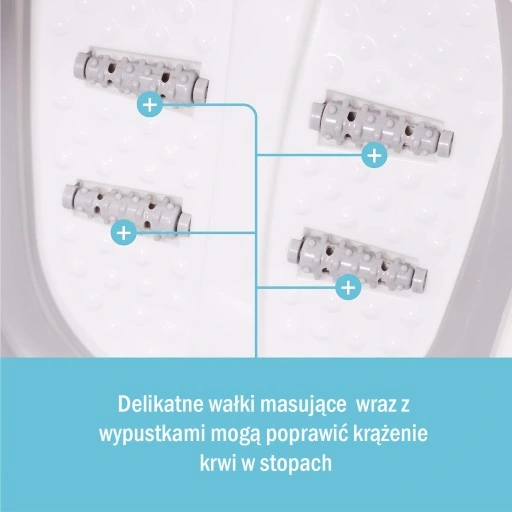 Miska brodzik do pedicure stóp roller składana