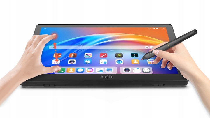 BOSTO A5 Tablet graficzny EKRANOWY 15,6" 2w1 ANDROID 15,6" DOTYK przenośny