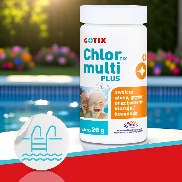 Chlor do Basenu Jacuzzi SPA Tabletki Multifunkcyjne Chemia do Basenu -