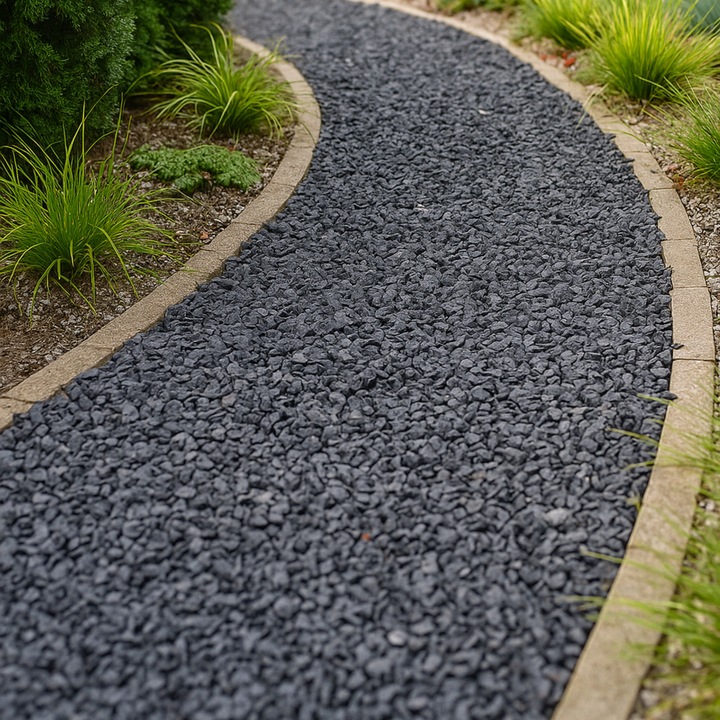 Grys Czarny Kamień Bazalt Ozdobny do Ogrodu 8-16mm WYSELEKCJONOWANY
