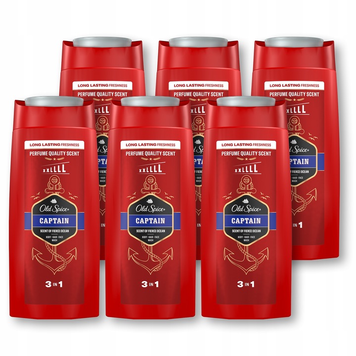 Old Spice Captain Żel pod prysznic 2w1 6x675 ml