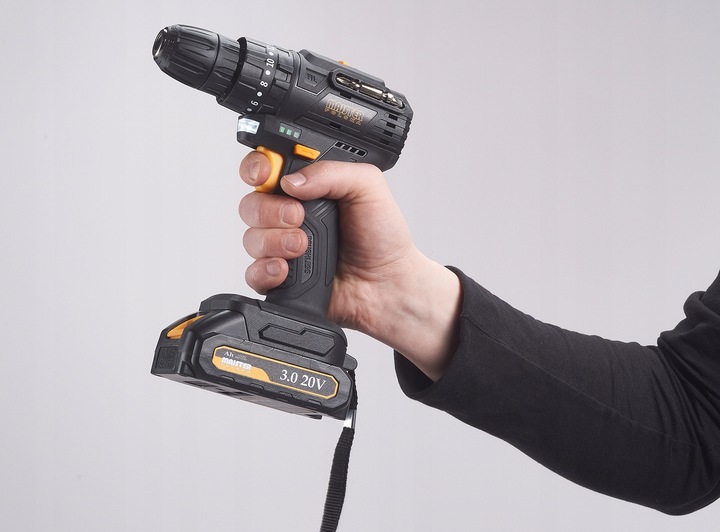 UDAROWA WIERTARKO WKRĘTARKA AKUMULATOROWA 20V BEZSZCZOTKOWA 2XAKU