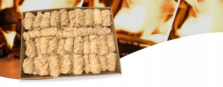 Podpałka do kominka rozpałka grilla pieca ekologiczna naturalna