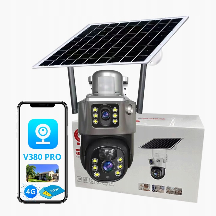 Kamera IP wewnętrzna, zewnętrzna Feniksen Kamera Solarna LS-CS3 PRO