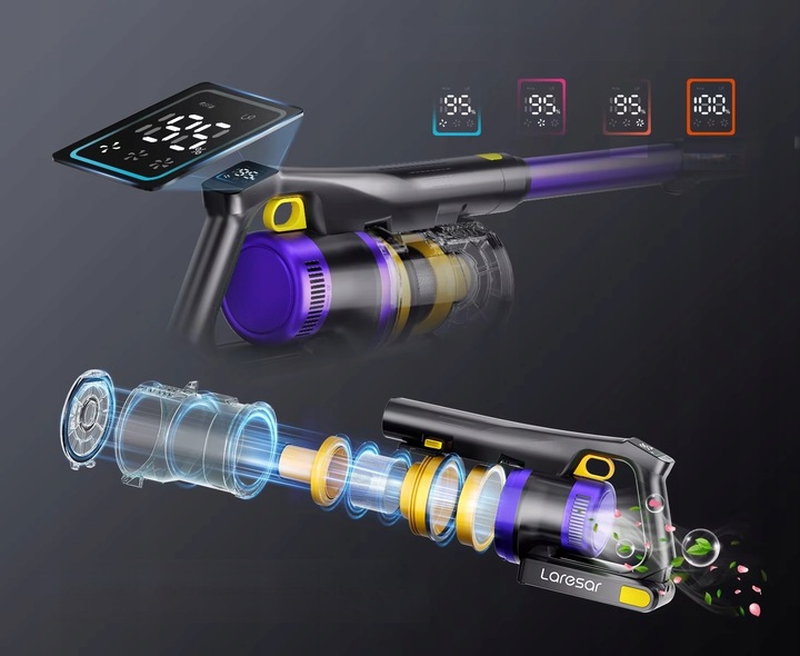 Odkurzacz pionowy Laresar X11 fioletowy