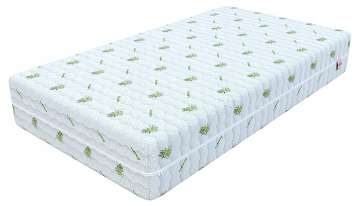 Materac LUX EKO pocket strefowy MASUJĄCY pianka 7cm profilowana 90x200