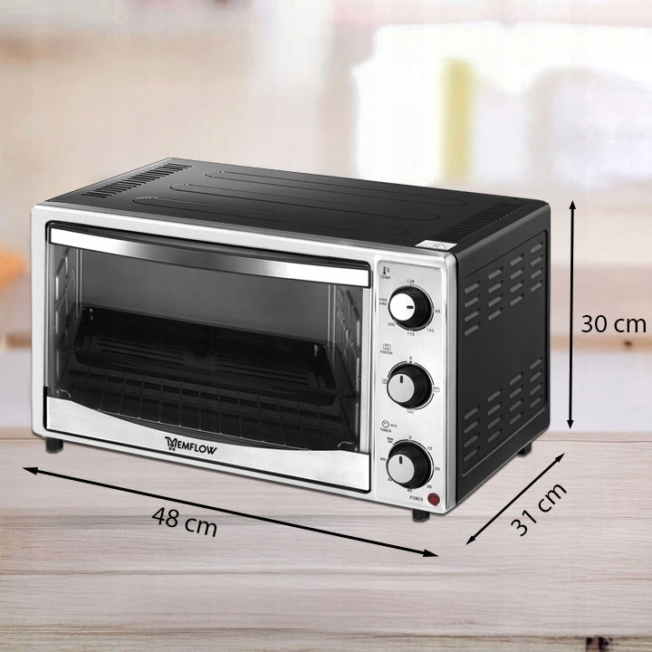 MINI PIEKARNIK PIECYK ELEKTRYCZNY Z TERMOOBIEGIEM DO PIECZENIA 25L