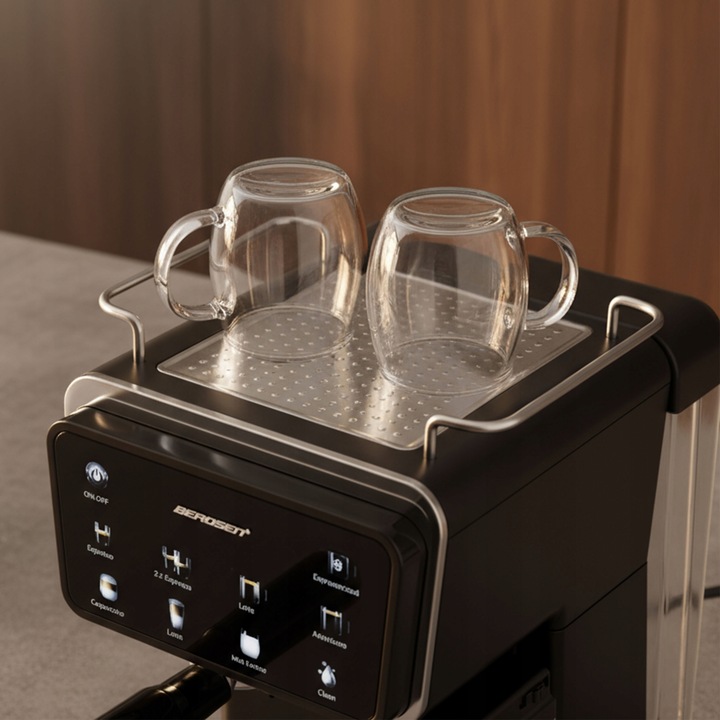 Ekspres do kawy ciśnieniowy kolbowy spieniacz pojemnik 20 bar 1350W